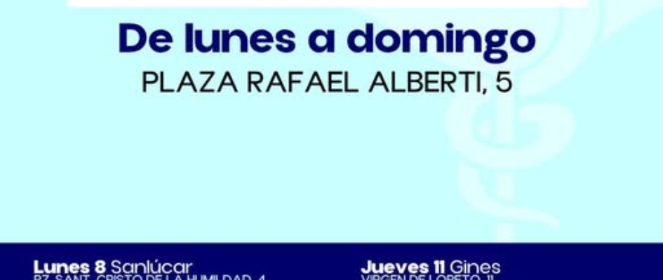 Farmacias de guardia 8 al 14 de Junio
